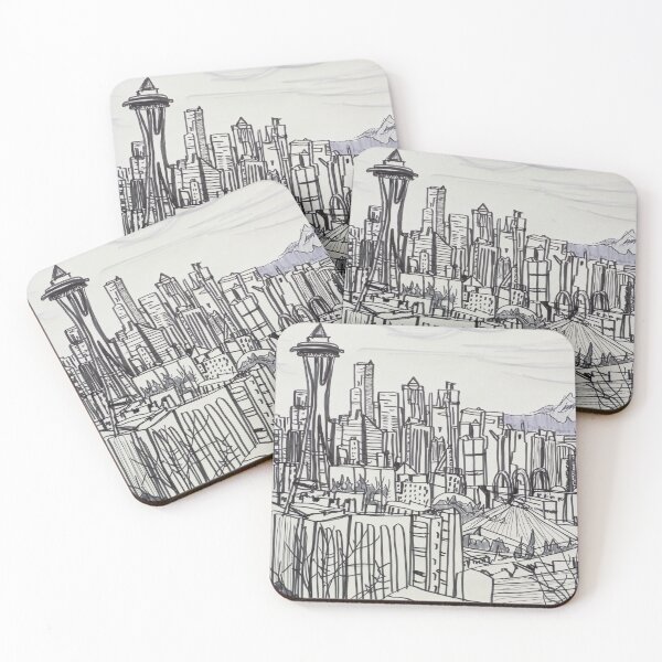 Item preview, Seattle Skyline designed and sold by LifeQuester.