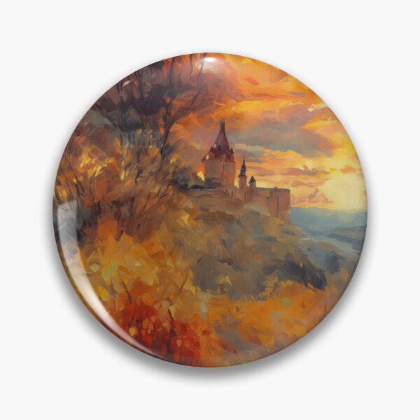 Item preview, SunsetGolden Castle Tile designed and sold by Richard-Y.