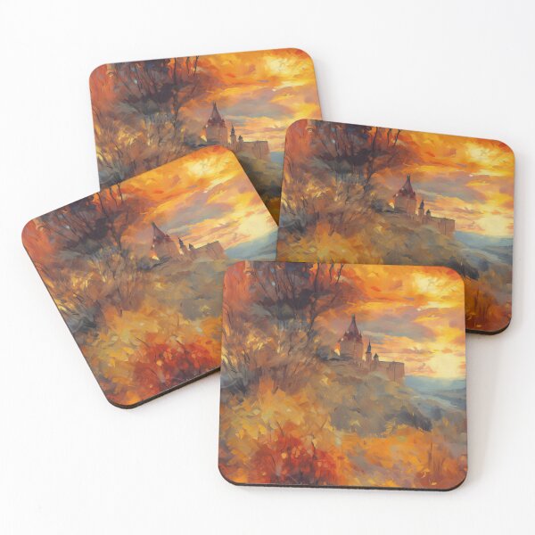 Item preview, SunsetGolden Castle Tile designed and sold by Richard-Y.