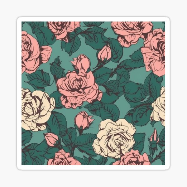 Rose Pattern Sticker