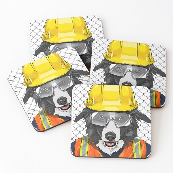 Item preview, Border Collie Construction Worker Border Collie Dog 195 designed and sold by JeriPrall.