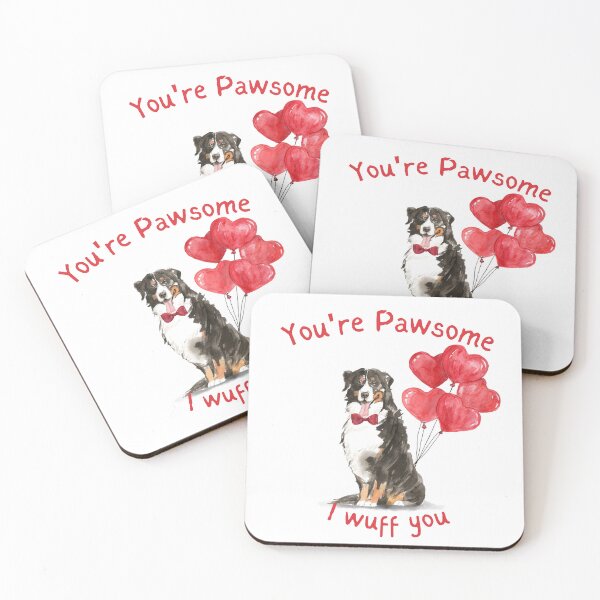 Item preview, Bernese Mountain Dog Valentines Dog  designed and sold by beastieboutique.