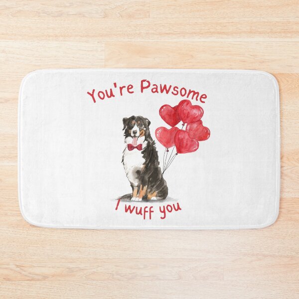Item preview, Bernese Mountain Dog Valentines Dog  designed and sold by beastieboutique.