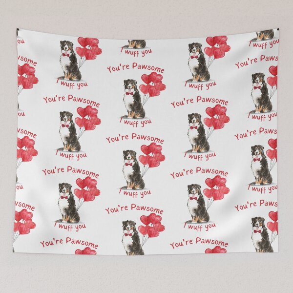 Item preview, Bernese Mountain Dog Valentines Dog  designed and sold by beastieboutique.