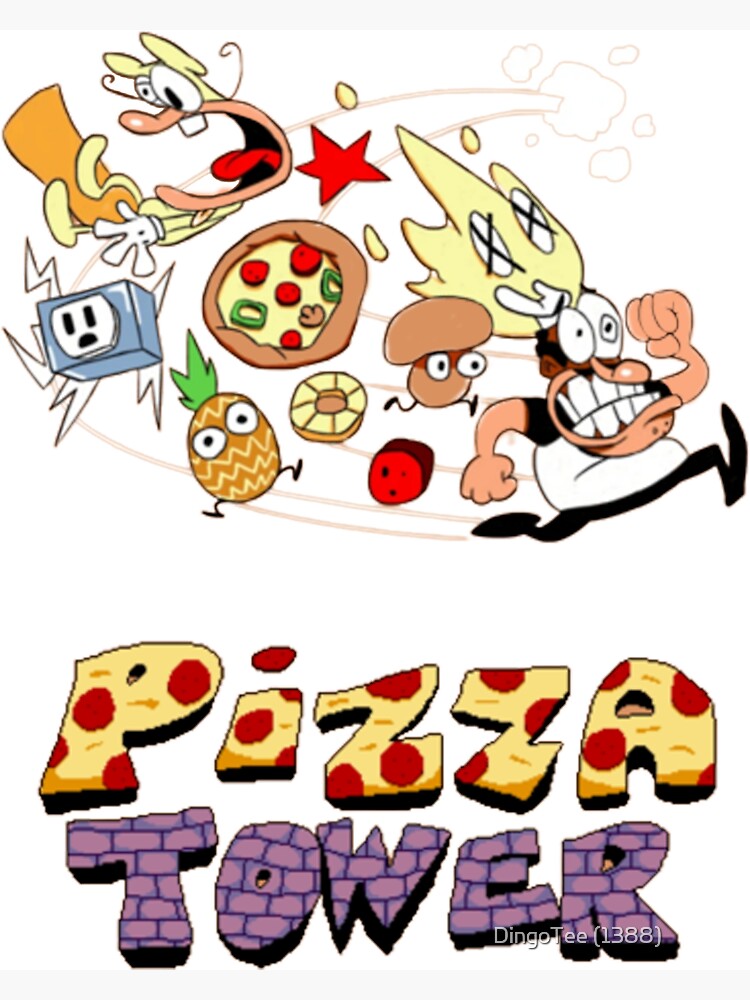 Pizza Tower Squished Peppino Fridge Magnet by Tomtom5893