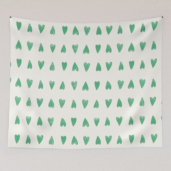 Item preview, Minimalist design of hand-painted hearts. Green version designed and sold by Origillus.