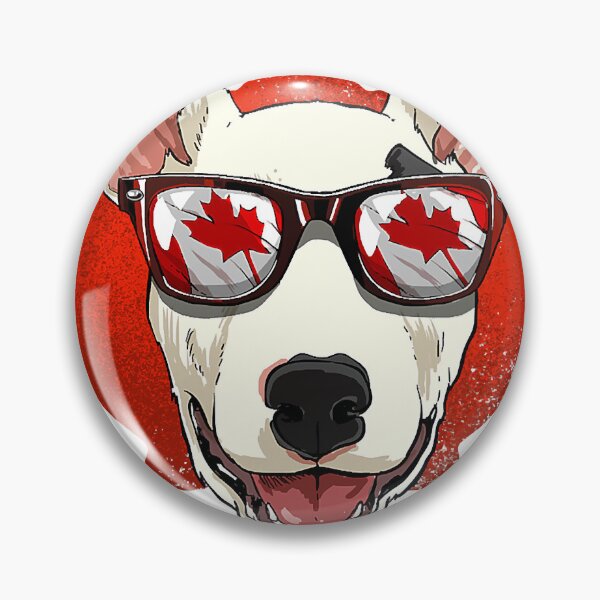 Artikelvorschau, Canadian Bull Terrier Dog Maple Leaf Patriotische Kanada-Flagge 320 entworfen und verkauft von ClairBario.
