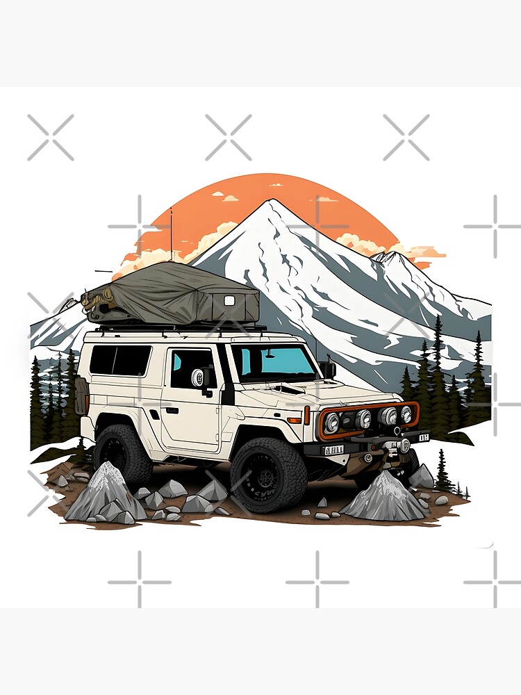 Disover Traveling Jeep mount travel Premium Matte Vertical Poster