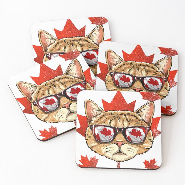 Item preview, Canadian Cat Maple Leaf Patriotic Canada Flag 308 designed and sold by ClairBario.