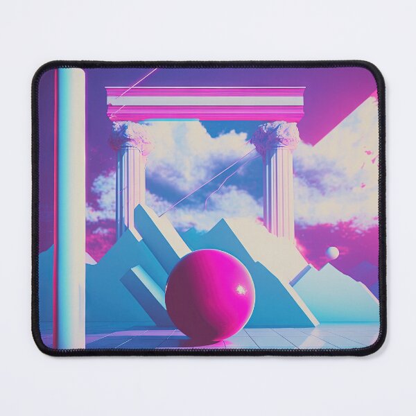 Item preview, Pastel Columns: A Vaporwave Exploration of Nostalgia and Futurism designed and sold by Mullet Monkey.