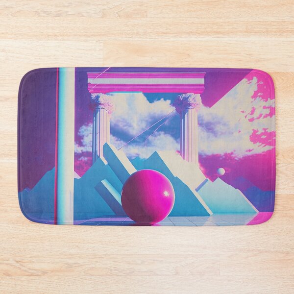 Item preview, Pastel Columns: A Vaporwave Exploration of Nostalgia and Futurism designed and sold by Mullet Monkey.