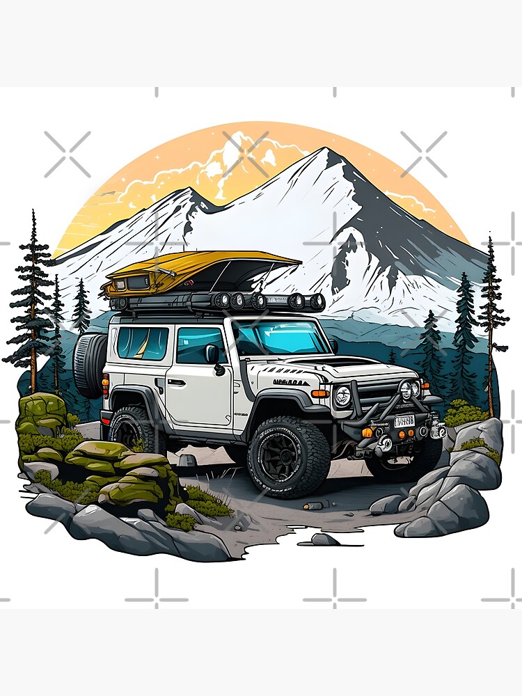 Disover Traveling Jeep mount travel Premium Matte Vertical Poster