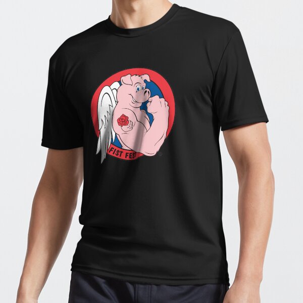 Classic pig-Fist Fest (transparent background) Active T-Shirt