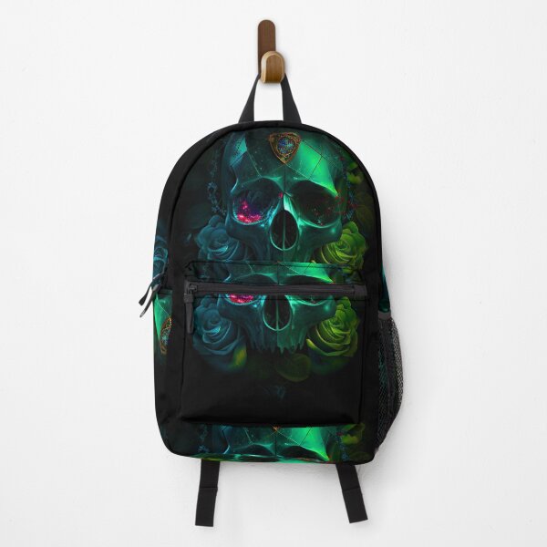 Item preview, Emerald and botanic skull designed and sold by Anas Xenophon.