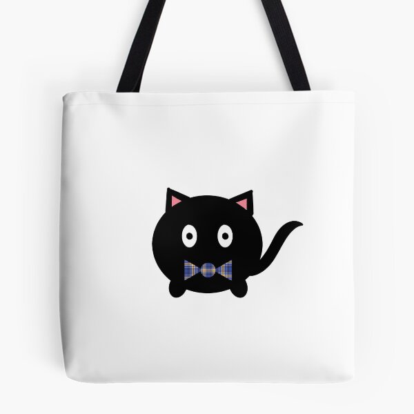 Item preview, ucr tartan bow tie black cat designed and sold by BlossomLane.