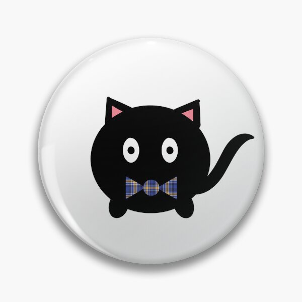 Item preview, ucr tartan bow tie black cat designed and sold by BlossomLane.