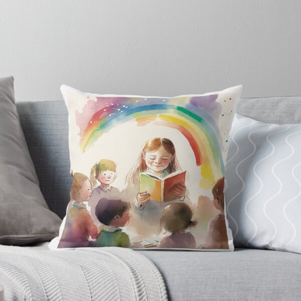 Item preview, little hands rainbow teacher girls boys kindergarten designed and sold by printiesart.