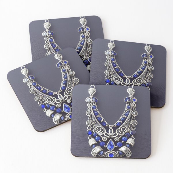Item preview, Sapphire Silver Necklace designed and sold by ~.