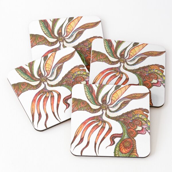 Item preview, Prehistoric Bird of paradise  designed and sold by Doodle Mind Journeys.