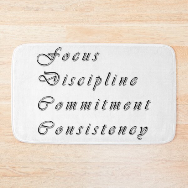 Item preview, Fonts Focus Discipline Commitment Consistency By Brandon Cable designed and sold by BrandonArtWorld.
