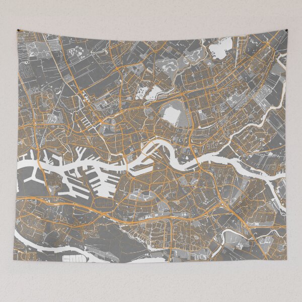 Item preview, Rotterdam City Map of South Holland, Netherlands - Bauhaus designed and sold by deMAP.