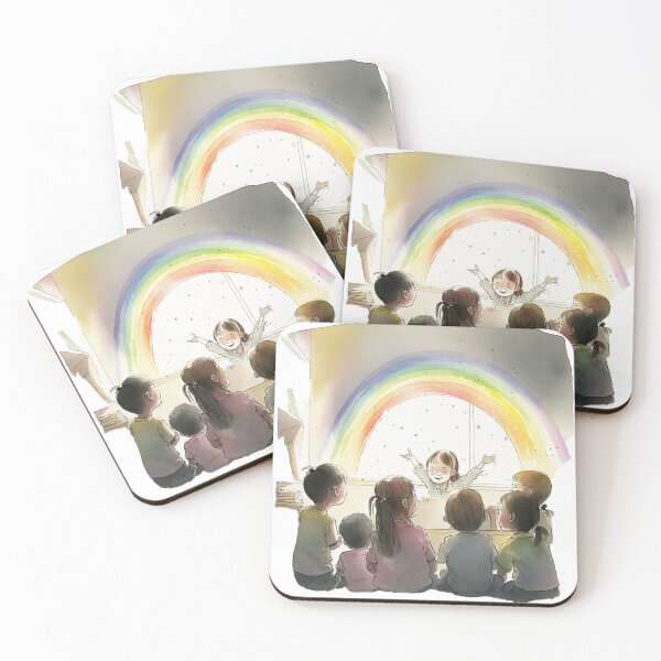 Item preview, little hands rainbow teacher girls boys kindergarten designed and sold by printiesart.