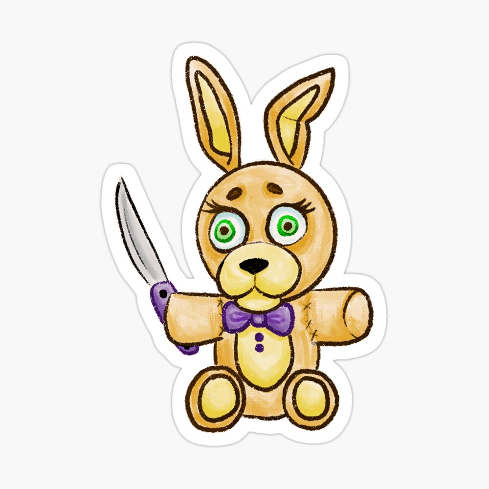 FNAF Spring Trap Sticker for Sale by Sciggles