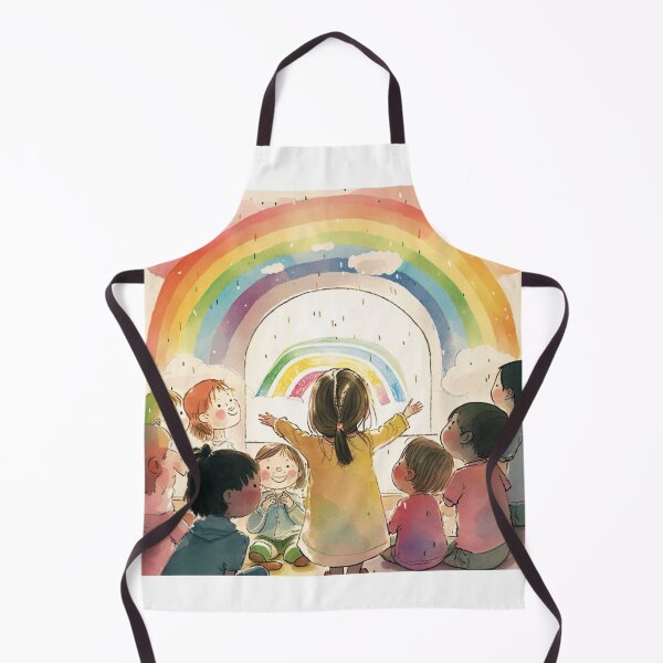 Item preview, little hands rainbow teacher girls boys kindergarten designed and sold by printiesart.