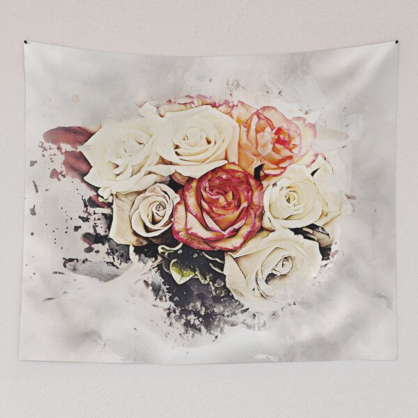 Item preview, Arrangement of Roses, Red, White and Yellow/Pink designed and sold by Forever-Collie.