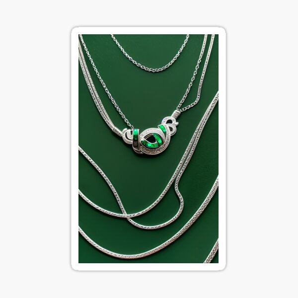 NIXIN Night Becomes Her Emerald and Opal Necklace