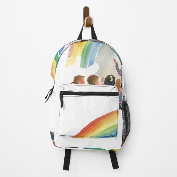Item preview, little hands rainbow teacher girls boys kindergarten designed and sold by printiesart.