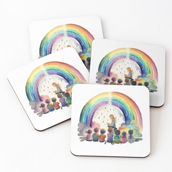 Item preview, little hands rainbow teacher girls boys kindergarten designed and sold by printiesart.