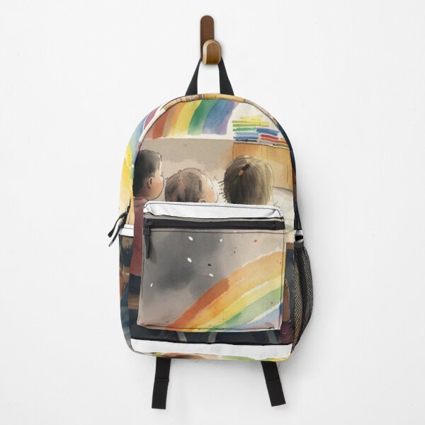 Item preview, little hands rainbow teacher girls boys kindergarten designed and sold by printiesart.