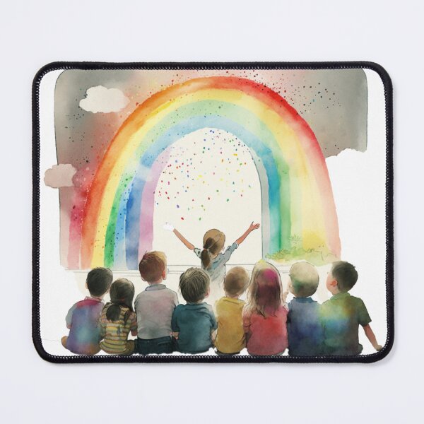 Item preview, little hands rainbow teacher girls boys kindergarten designed and sold by printiesart.