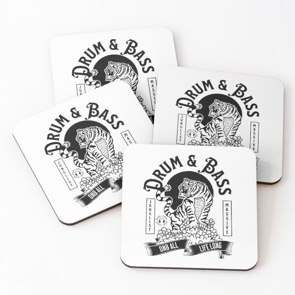 Item preview, DRUM AND BASS  - Junglist Tiger Massive (Black) designed and sold by Discothreadz.