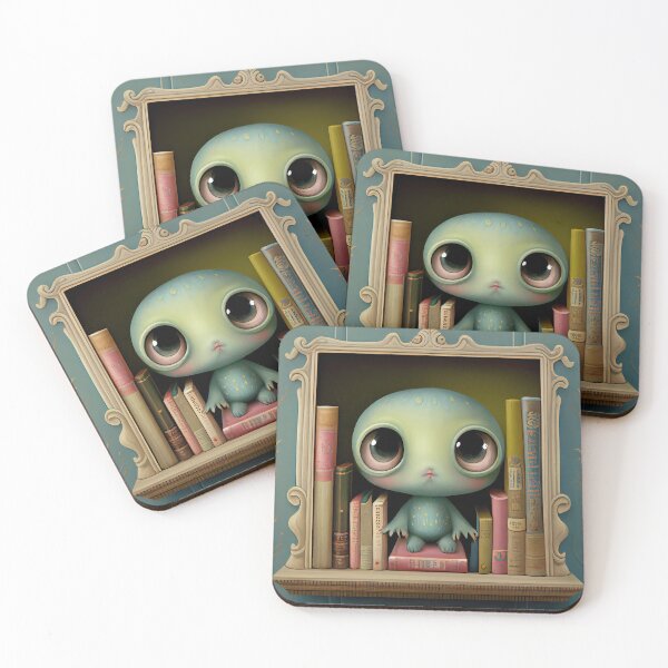 Item preview, Alien in my Bookshelf designed and sold by ARTIMITY.