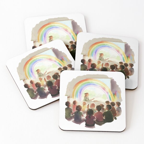 Item preview, little hands rainbow teacher girls boys kindergarten designed and sold by printiesart.