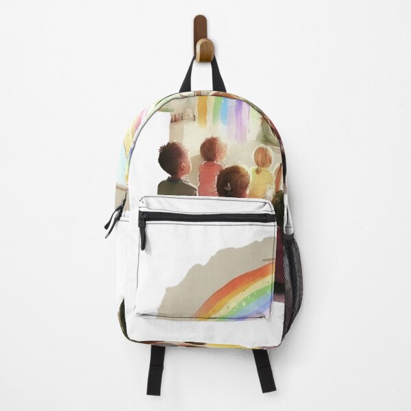 Item preview, little hands rainbow teacher girls boys kindergarten designed and sold by printiesart.