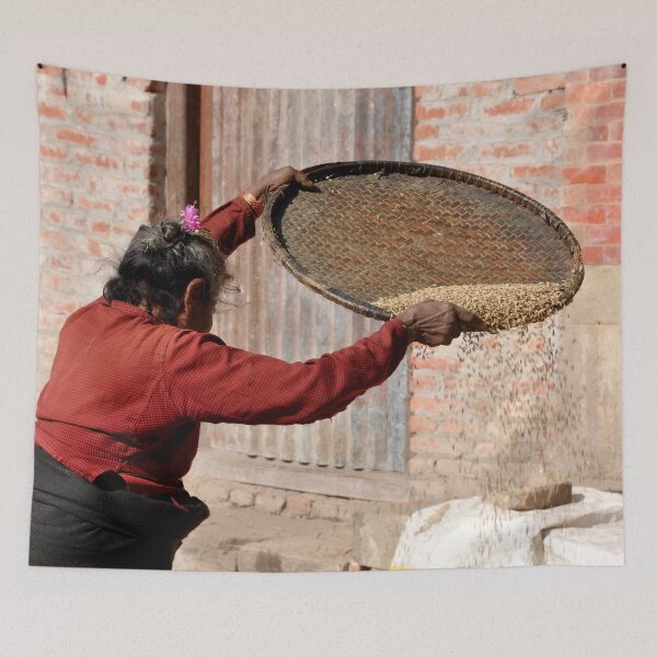 Item preview, The Old Woman and the Rice: An Ancestral Gesture in Kathmandu designed and sold by franck380.