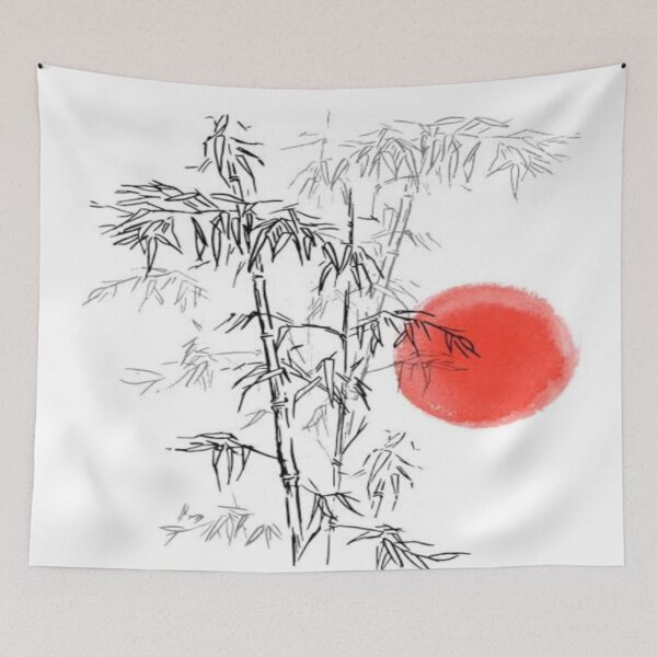 Item preview,  Japanese bamboo art - japanese bamboo tapestry  designed and sold by sagestar.