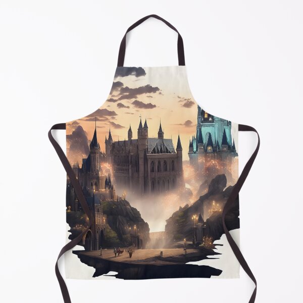 Item preview, Ancient city of fantasy watercolor designed and sold by MudbloodStore.