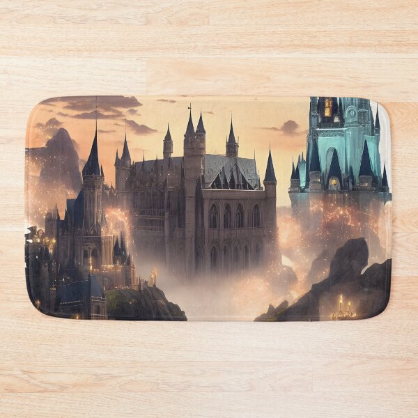 Item preview, Ancient city of fantasy watercolor designed and sold by MudbloodStore.