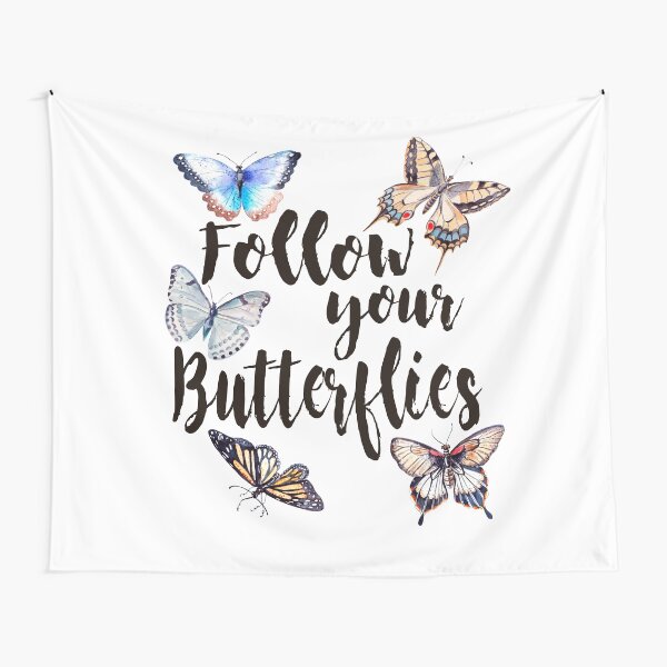 Follow your Butterflies Tela decorativa