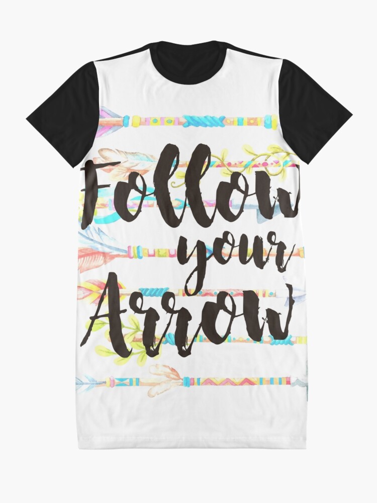 Vista alternativa de Vestido camiseta Follow your Arrow