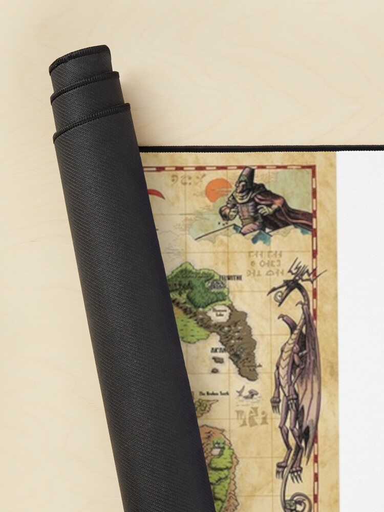 Aperçu 2 sur 5. Tapis de souris avec l'œuvre Everquest Carte du monde de Norrath créée et vendue par riesgoldstein.