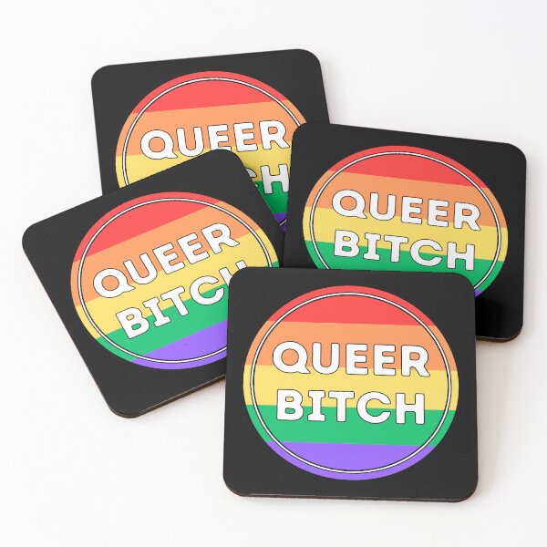 Item preview, Queer Bitch Gay Pride Rainbow designed and sold by KinkShoppe.