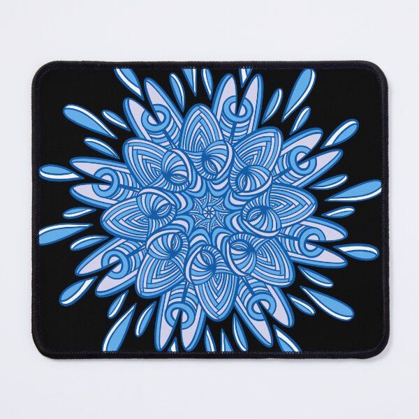 Item preview, Water drip splash mandala designed and sold by DaveDanchuk.