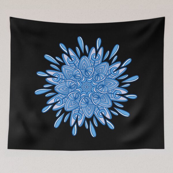 Item preview, Water drip splash mandala designed and sold by DaveDanchuk.