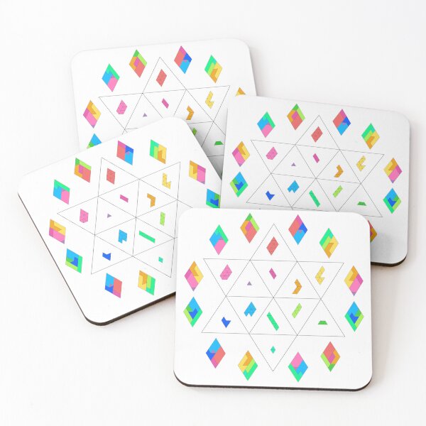 Item preview, Geometric Magic Hexagram with Diamonds designed and sold by puzzlewocky.