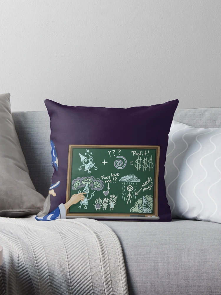 Thumbnail 1 of 4, Pillow, Wizard Math designed and sold by plotDriving-NPC.